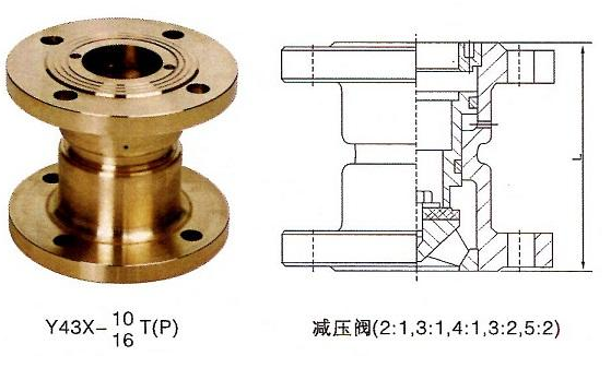 Y43X-10T比例式減壓閥結構圖