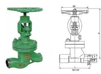 對焊式水封截止閥結(jié)構(gòu)圖