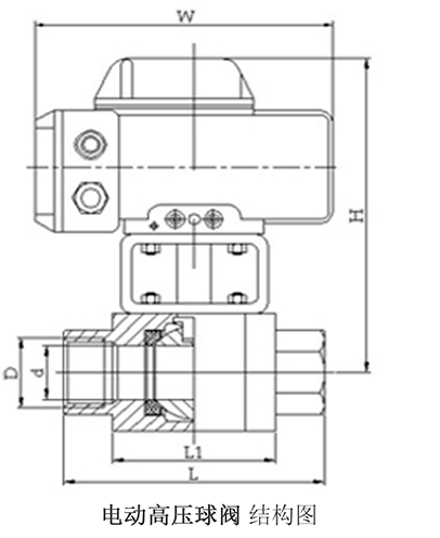 電動高壓球閥結構圖