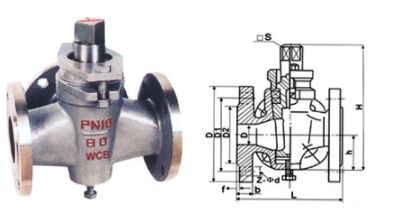 三通旋塞閥X44W-1.0結構圖