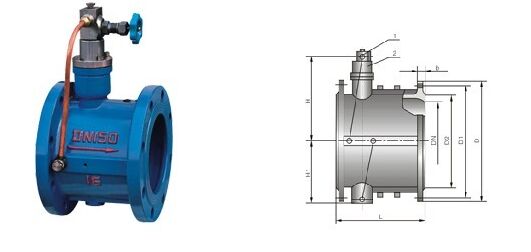 HH49X微阻緩閉蝶式止回閥結構圖
